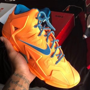 lebron 11 orange and blue
